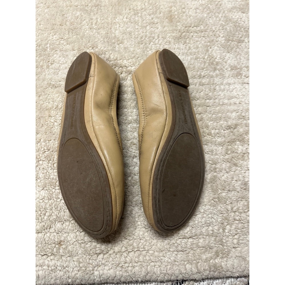 Lucky Brand Emmie Women's Beige Colored Leather Ballet Flats Size 7.5 - Picture 3 of 3